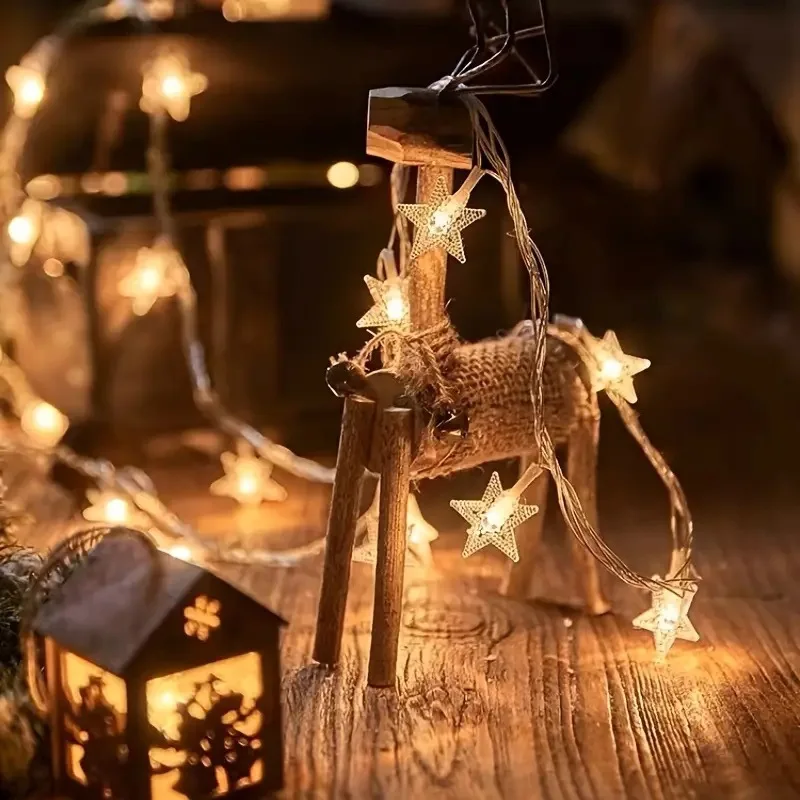 LED Fairy String Lights – Star Chain for Celebrations and Decorations