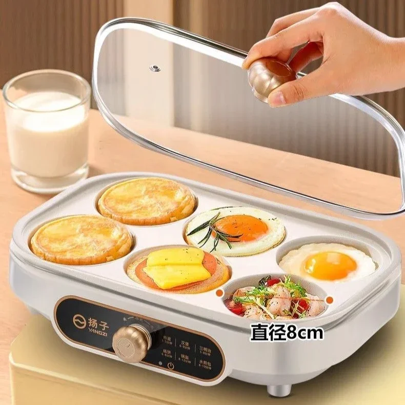 Breakfast machine multifunctional household plug-in frying non-stick frying machine omelette pan six-hole artifact 2