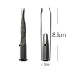 1pc Portable Stainless Steel Smart Design Eyebrow Hair Remove Tweezer with LED Light Makeup Tool 4
