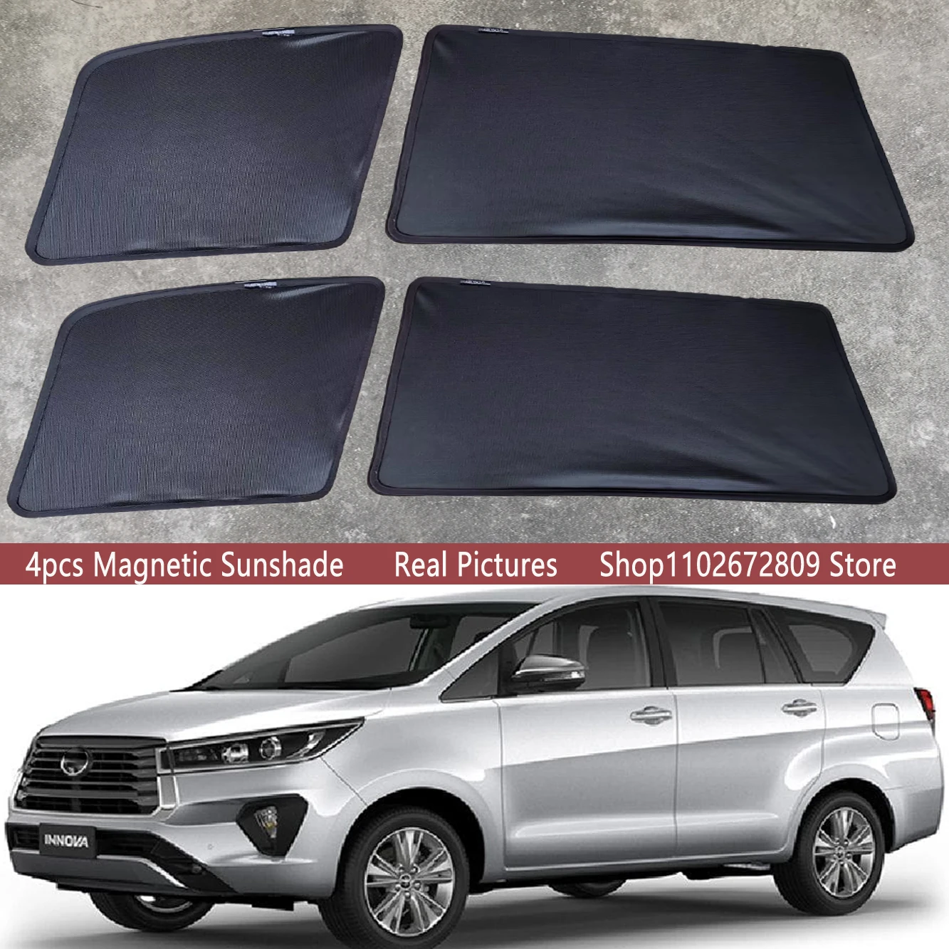 Магнитный автомобильный солнцезащитный козырек, занавеска на лобовое стекло, солнцезащитный козырек для Toyota Innova Crysta AN140 2016 - 2021 140, аксессуары