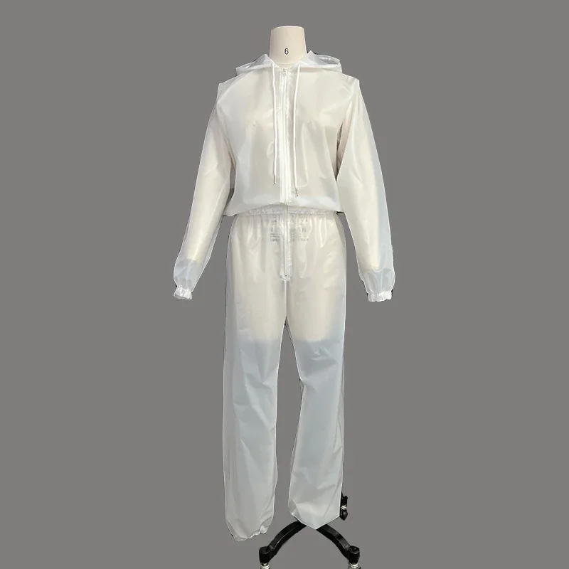 Shiny Patent Leather Overalls Women PVC Hooded Jumpsuits Gothic Bloomers Ladies Faux Latex One Piece Costume Clubwear New Custom 6