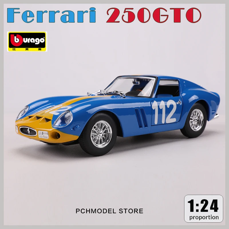Bburago 1:24 Ferrari 250Gto Lega Pressofusione Auto Modello Auto