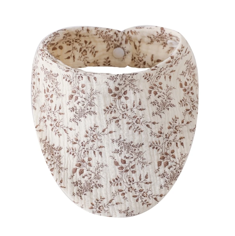 Organic Cotton Muslin Baby Bandana Bib - Soft & Absorbent Scarf