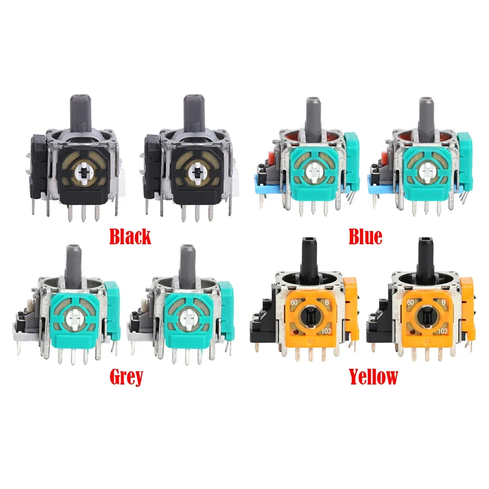 2PCS Gaming Handle Hall Rocker Joystick Sensor Replacement Joystick Analog 3D Rocker Axis for PS4 PS5 Xbox 360 joystick replacement joystick module game joystick arcade joystick