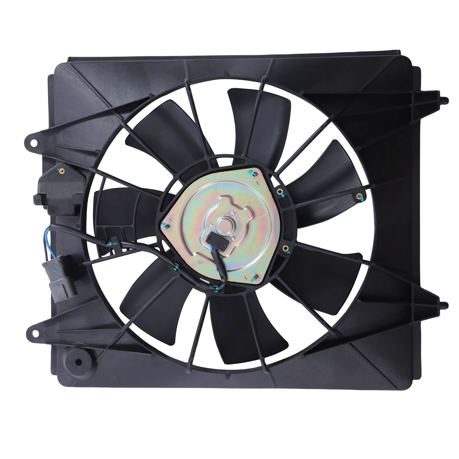 12V New Cooling Fan Assemblies Driver & Passenger Side RH for Honda Civic, Strong Heat Dissipation Capacity