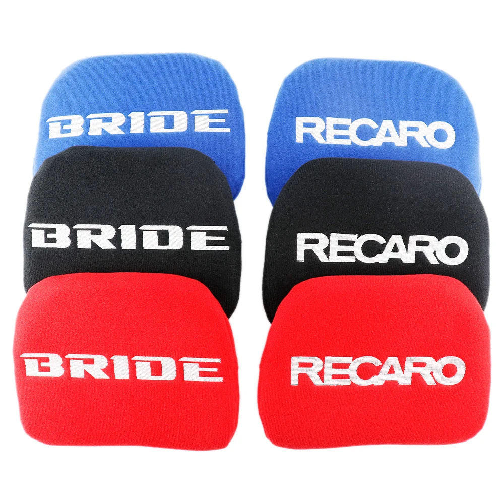 1pcs JDM BRIDE RECARO Headrest Tuning Pad For Head Rest Cushion Car Bucket Racing Seat car seat headrest pad