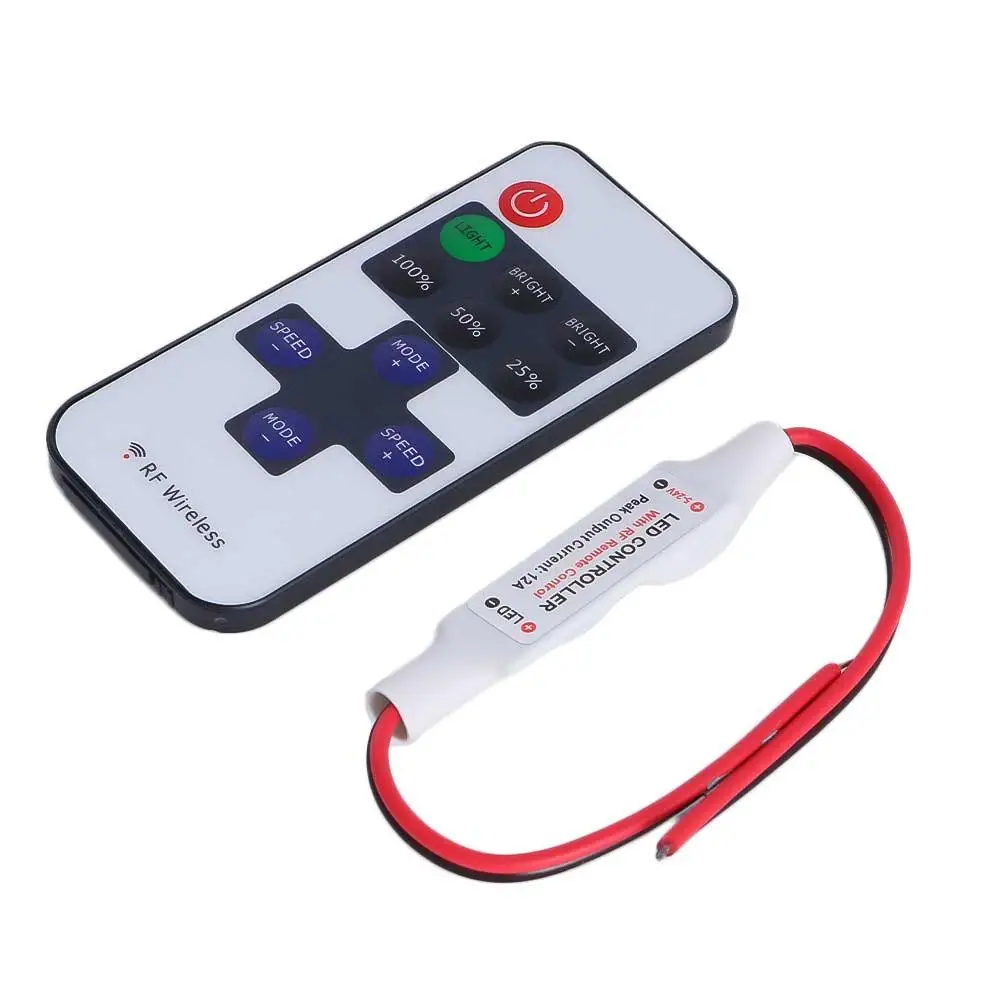 

Hot Wireless Dimmer for LED Strip Light Switch Controller RF Wireless Remote Switch