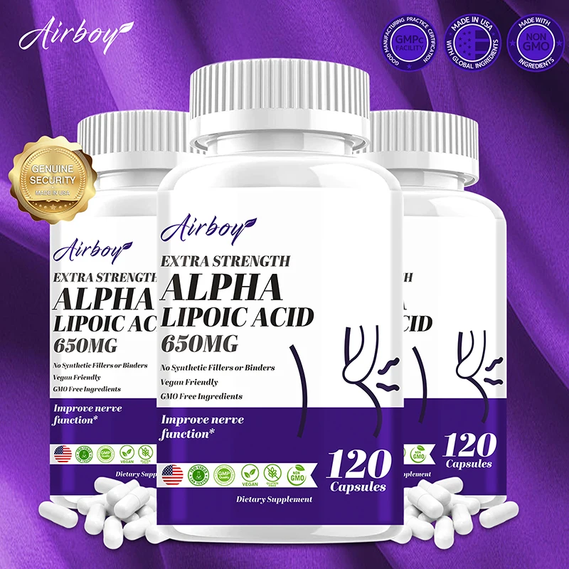 Alpha Lipoic Acid Powerful Antioxidant for Brain and Heart Health Cognitive Function Relax Nervous