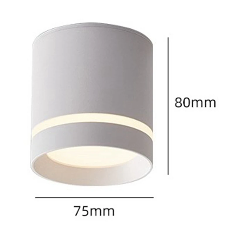 LED 다운라이트 스포트라이트 천장 조명, 표면 장착 조명, 220V, 12W