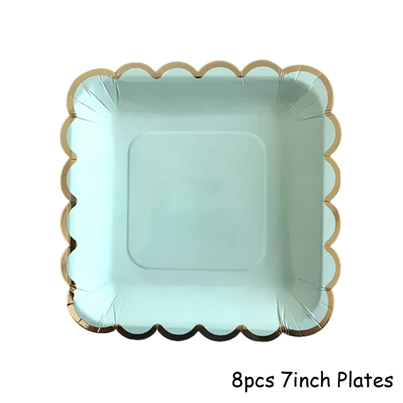 8pcs 7inch Square