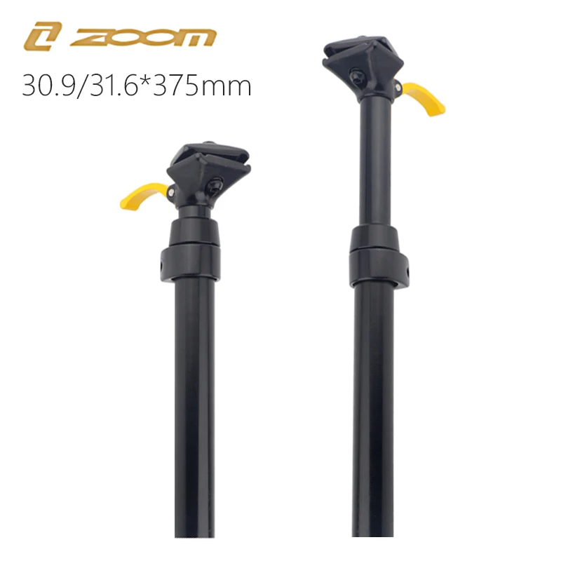 ZOOM Bicycle Dropper Seatpost Telescopic For Mountain Bike Manual Control Hydraulic Shock