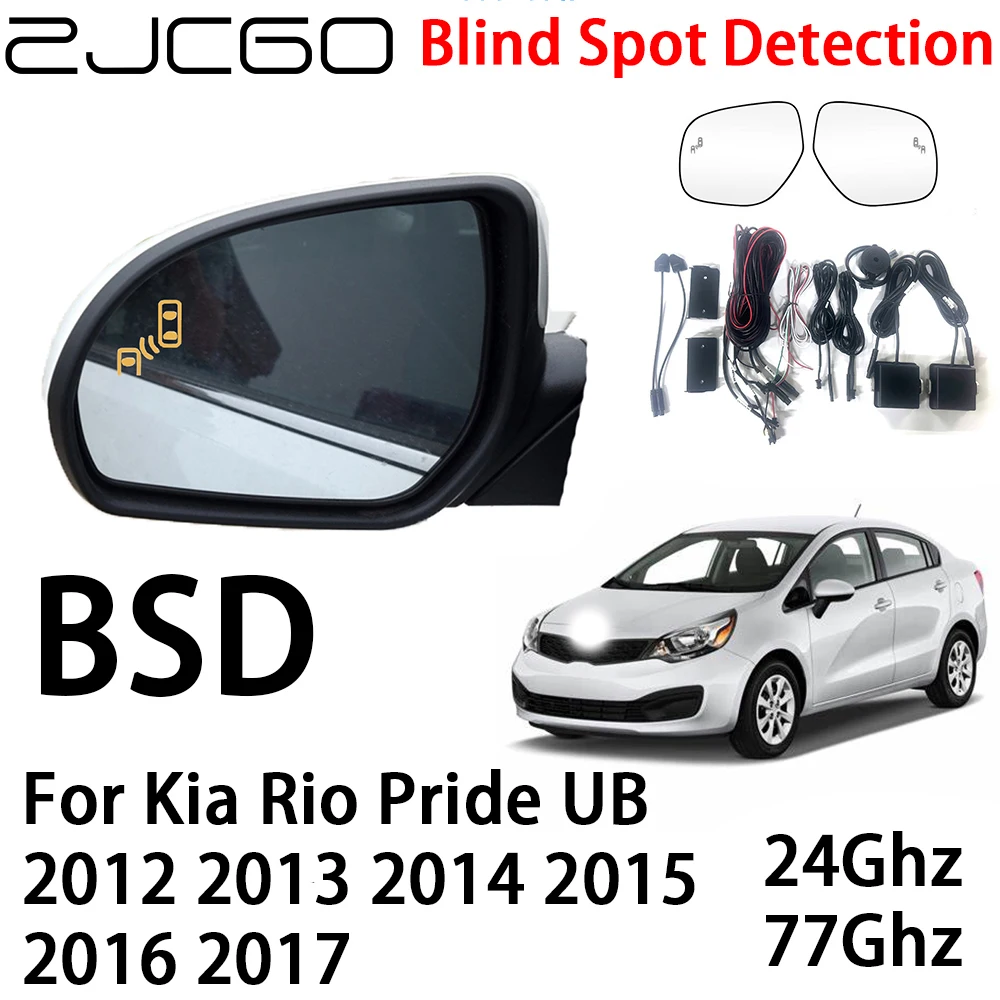 Car BSD Radar Warning System Blind Spot Detection Safety Driving Alert for Kia Rio Pride UB 2012 2013 2014 2015 2016 2017 ZJCGO