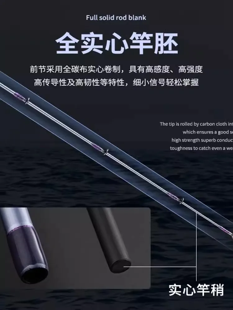 New ECOODA EBTX II Light Boat Fishing Rod 1.68/1.83/1.98/2.1M Spinning/Casting Rod Solid Carbon Tip Full Fuji Parts Offshore Rod