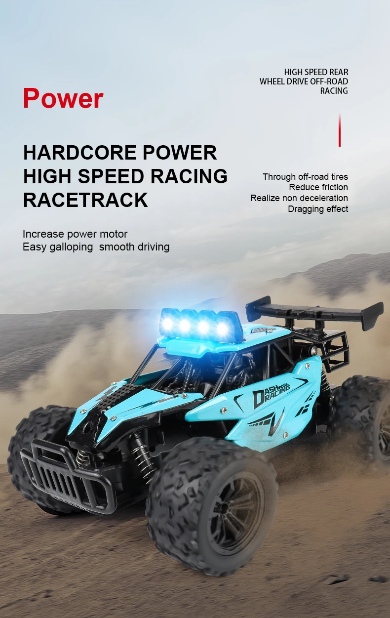 116 Alloy Remote Control Car - High-Speed Off-Road Big Foot Vehicle