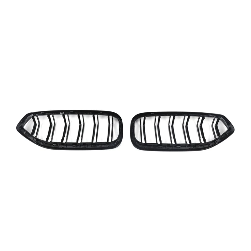 

2Pcs Glossy Black Car Front Grille Grill Frame Cover Trim Kidney Grille For BMW Z4 G29 2019-2022