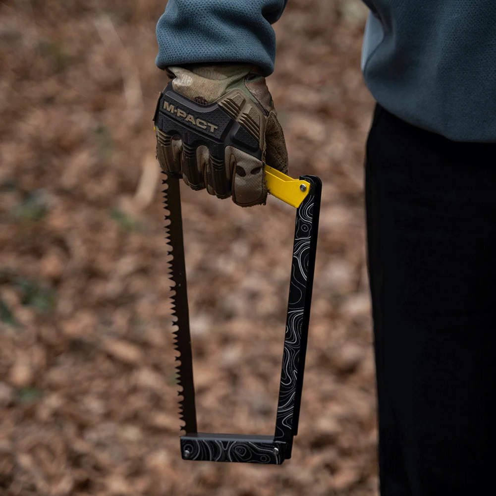 Folding Saw with Storage Bag Cutting Tree Hand Saw Aluminum Alloy Camping Foldable Hand for Wood Branches