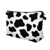 Fashion Make Up Toiletry Bag Portable Cow Print Makeup Case Multifunctional Zipper Organizer for Vacation Camping Party 2