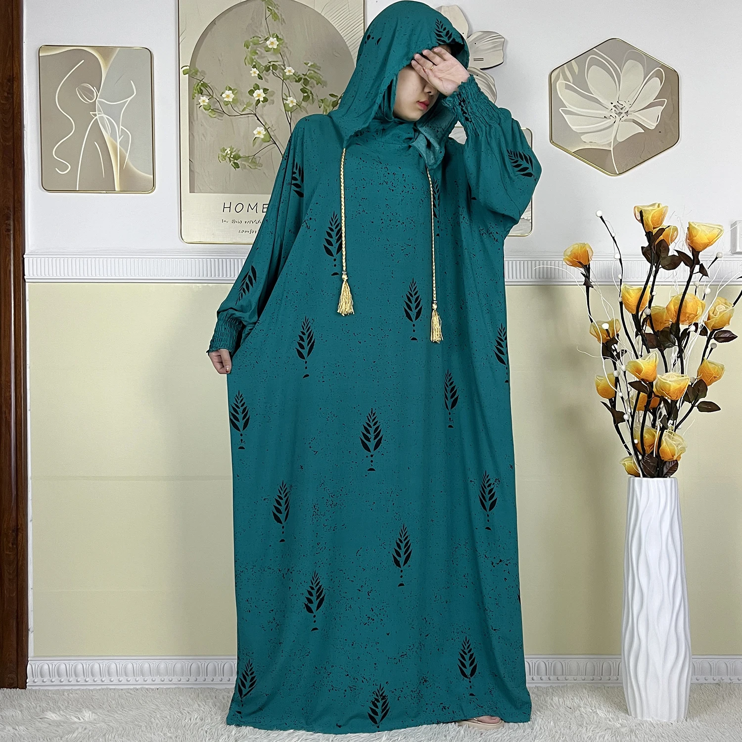 New Style Muslim Abayas For Women Ramadan Prayer Dress Casual Loose Dubai Turkey Femme Cotton Robe African Traditional Clothing