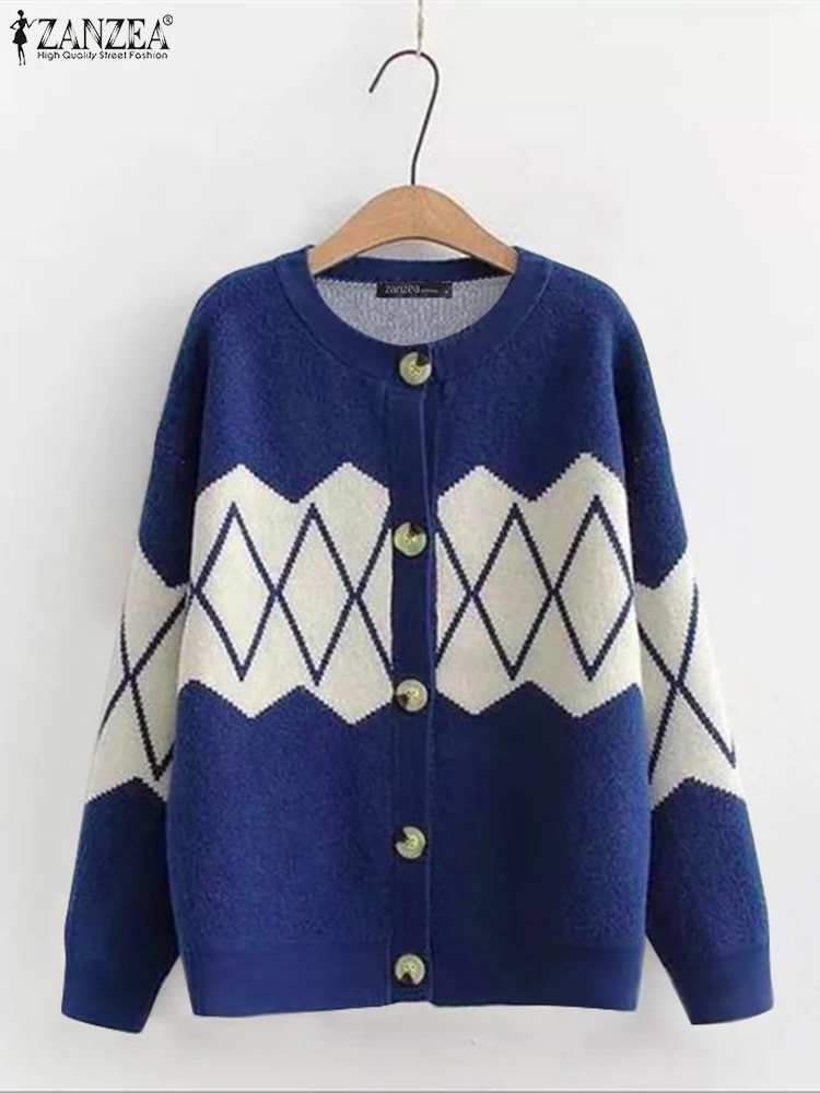 Polyester Long Sleeve Cardigan for Women Autumn Winter