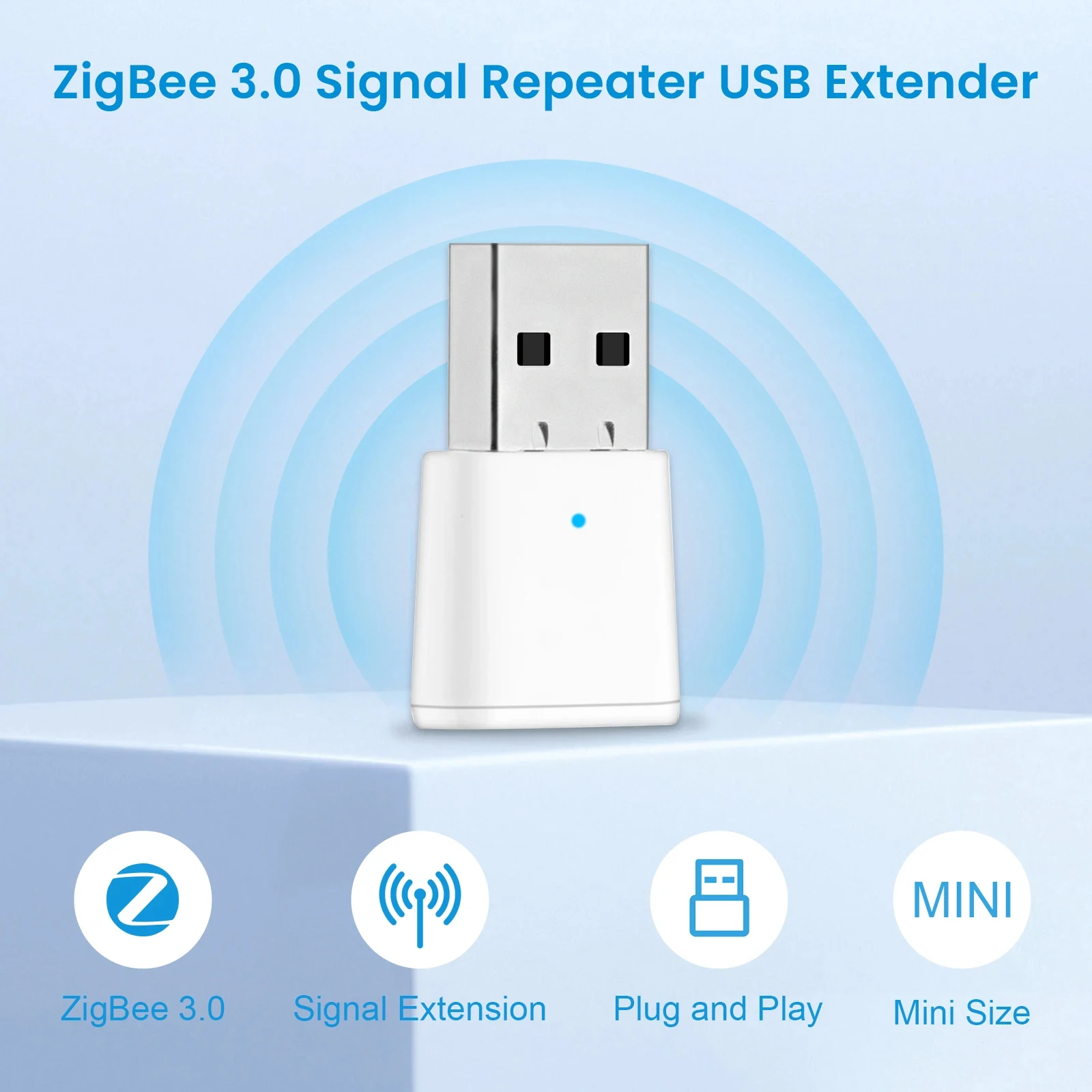 Tuya Zigbee 3.0 Répéteur de signal USB Zigbee Signal Range Extender Smart  Life Control Smart Home