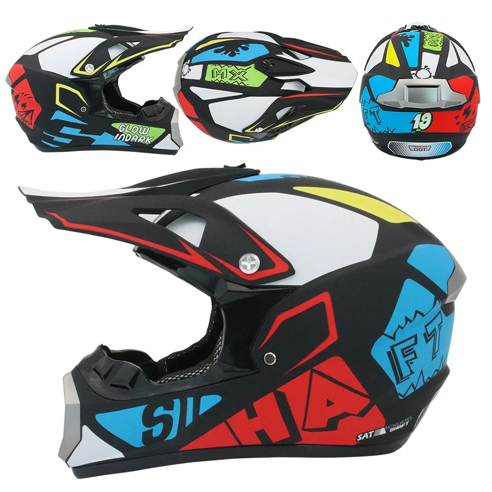 Kask Capacete Cross Casques Casques pour Moto Motocross Enfant Kaski  Motocyklowe Casco Moto Hombre Motorradhelm Motocicleta