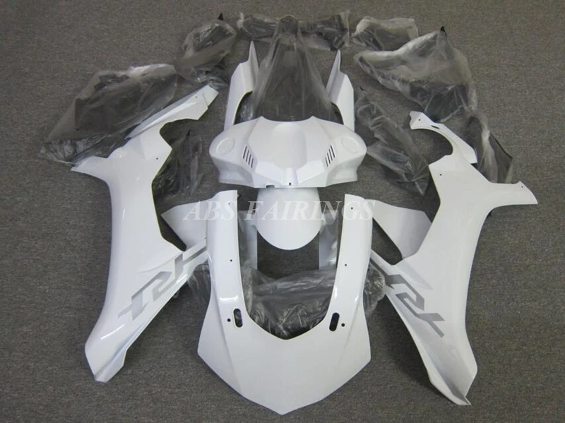 

4Gifts New ABS Motorcycle Fairings Kit Fit For YAMAHA YZF - R1 2015 2016 2017 2018 15 16 17 18 Bodywork Set Custom White Shiny