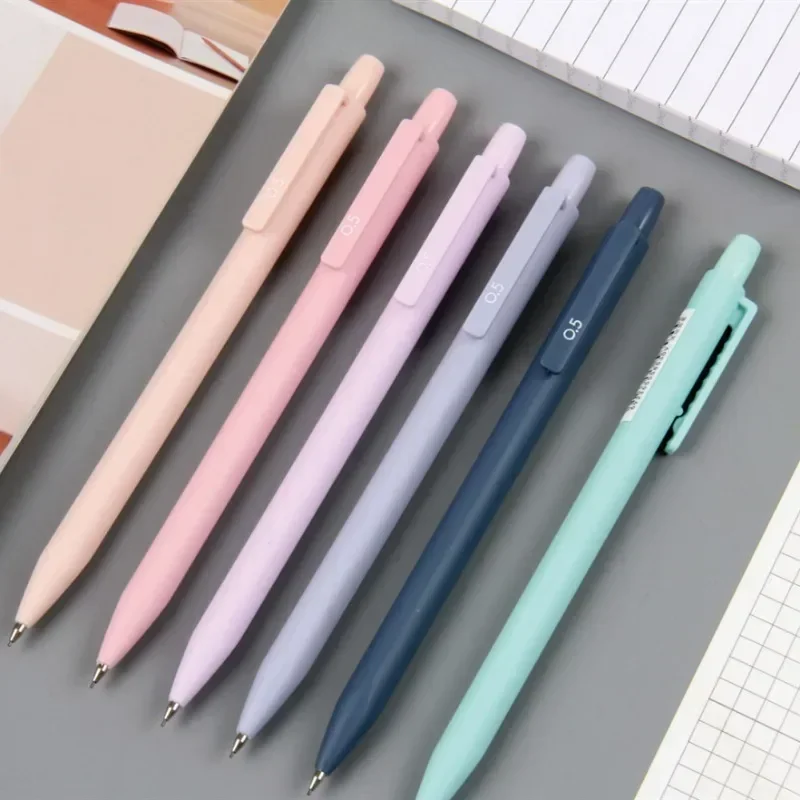 Mechanical Pencil Set Mechanical Pencils Automatic Pencil For Writing 0.5mm School Supplies Fashion Macaron Stationery Writing Supplies 6pcs/set