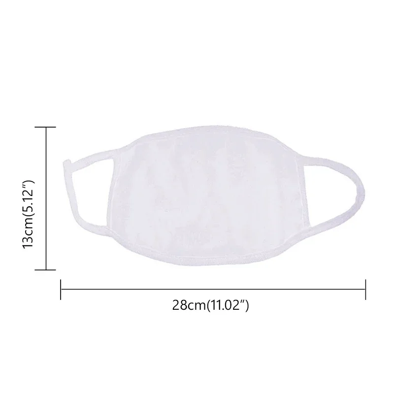 3-10Pcs 3 Layers Black White Cotton Mouth Mask Washable Reusable Elastic Anti Dust Pollution Casual Earloops Adult mask 6