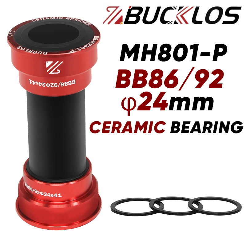 BUCKLOS High-Performance Pressfit Bicycle Bottom Bracket with Sealed Bearings, 24mm Shaft Compatible