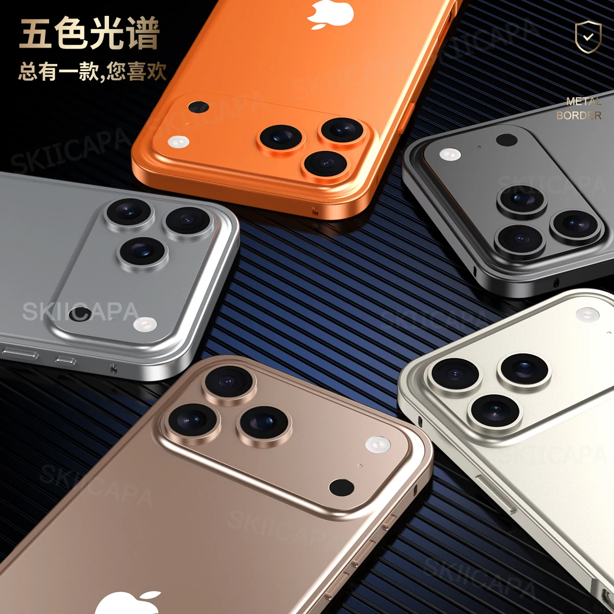 Premium Alloy Armor Shockproof Metal Frame Bumper Case with Hollow Heat Dissipation