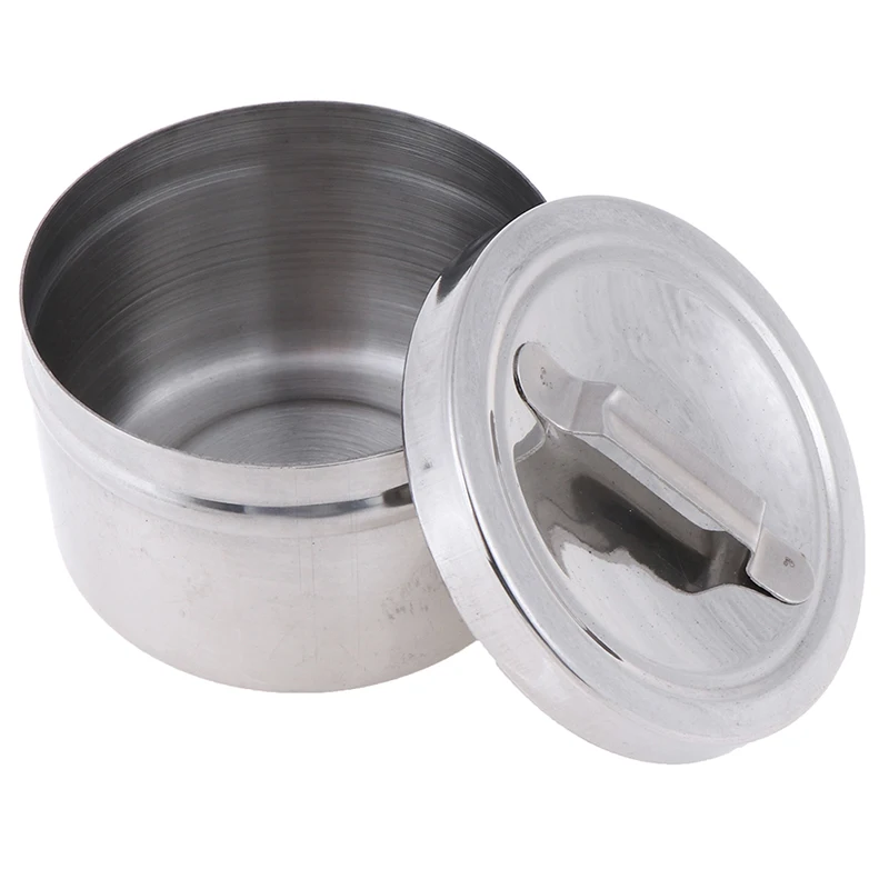 Stainless Steel Medical Dental Cotton Tank Alcohol Disinfection Jar Container