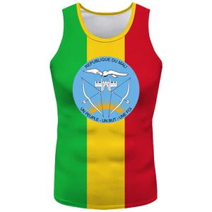 Mali Vest Free Custom Made Name Mli Tank Top Nation Flag Ml Republic French Country Malian Word Print Photo Sleeveless T-Shirt