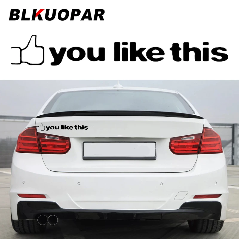 BLKUOPAR, вам нравится эта модель, виниловые Стикеры JDM для окна, белого и черного цвета, ярлыки для автомобиля BLKUOPAR, вам нравится эта модель, виниловые Стикеры JDM для окна, белого и черного цвета, ярлыки для автомобиля