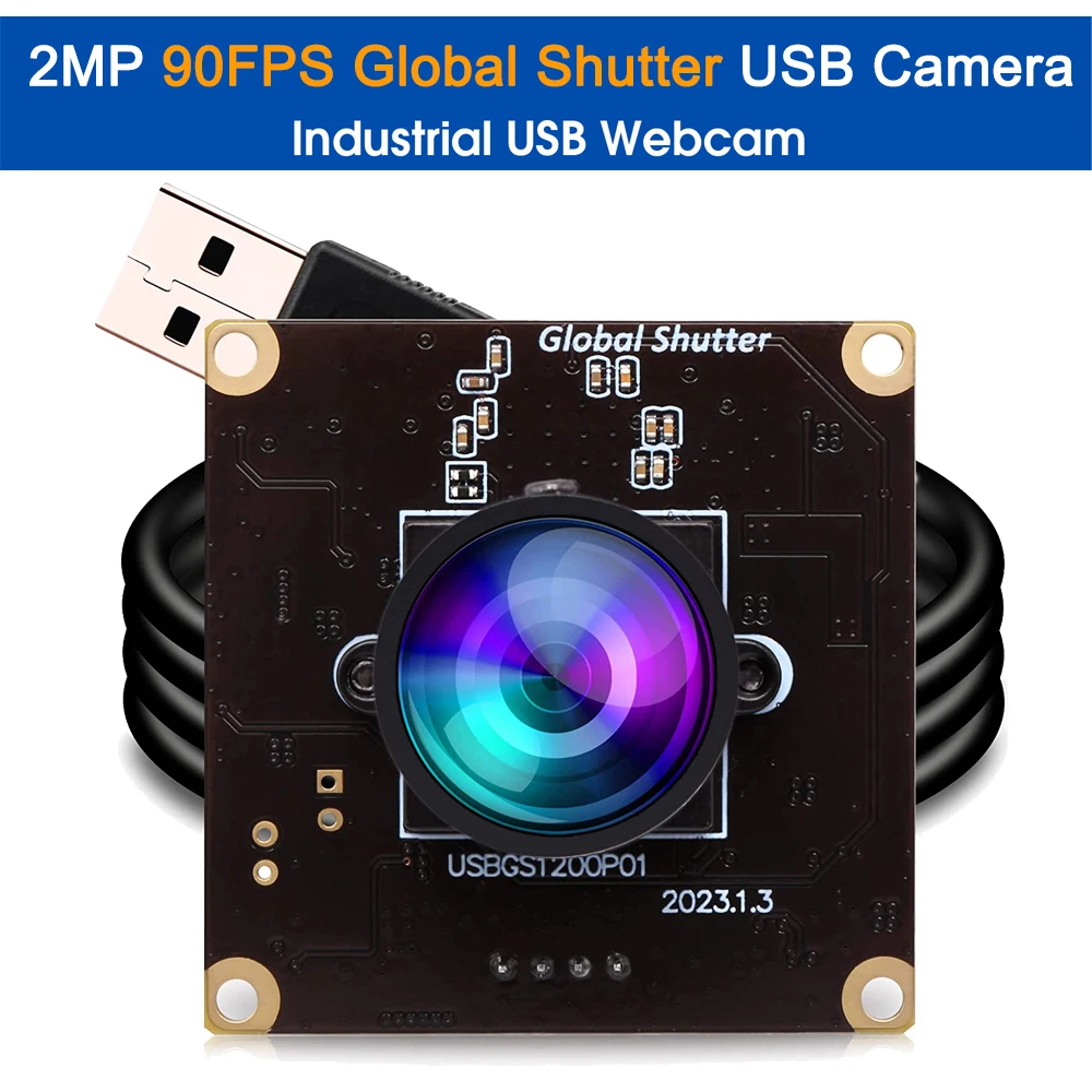 ELP 2MP Global Shutter Camera AR0234 Sensor 1200P 1080P 90FPS High elp-2mp-global-shutter-camera-ar0234-sensor-1200p-1080p-90fps-high