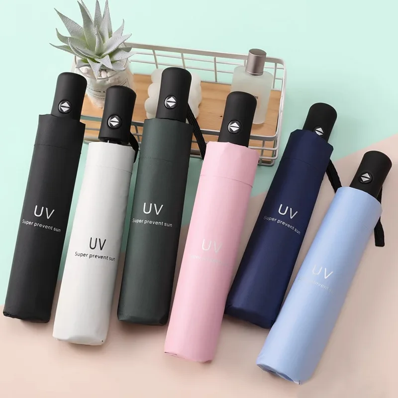 Sunscreen umbrella, foldable umbrella, dual-use for sunny and rainy days, automatic hot selling rain gear, UV sunshade umbrella