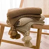 Handmade Blanket Casual Lunch Break Office Fringe Sofa Blanket Simple Bed Flag Bed Tail Blanket 1