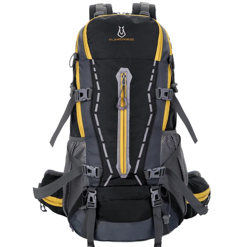 Large Capacity Waterproof Camping Backpack Men Ski Hiking Backpack Outdoor Bicycle Tactical Daypack Detachable Trekking Bags