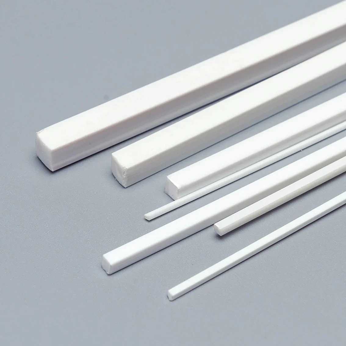 Square ABS Plastic Solid Tube Pipe 10pcs 1*1mm-10*10mm Length 250mm DIY Material for Model Part Accessories plastic tube