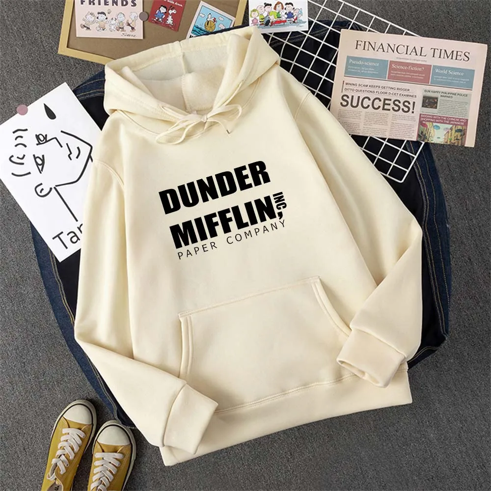 Dunder Mifflin Hoodie Men Women's Casual Sports Cool Hoodies Printed Fleece Oversized Hoodie Fashion Hip Hop Street Sweate 4