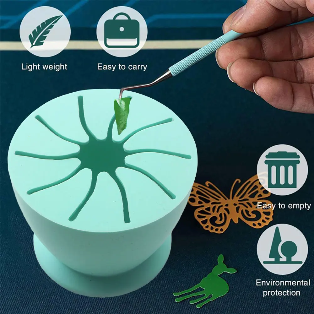 Silicone Desktop Garbage Collection Box Desktop Trash Can Trash Can Vinyl Scrap Collector With Suction Cup Silicone Storage Ball Waste Box