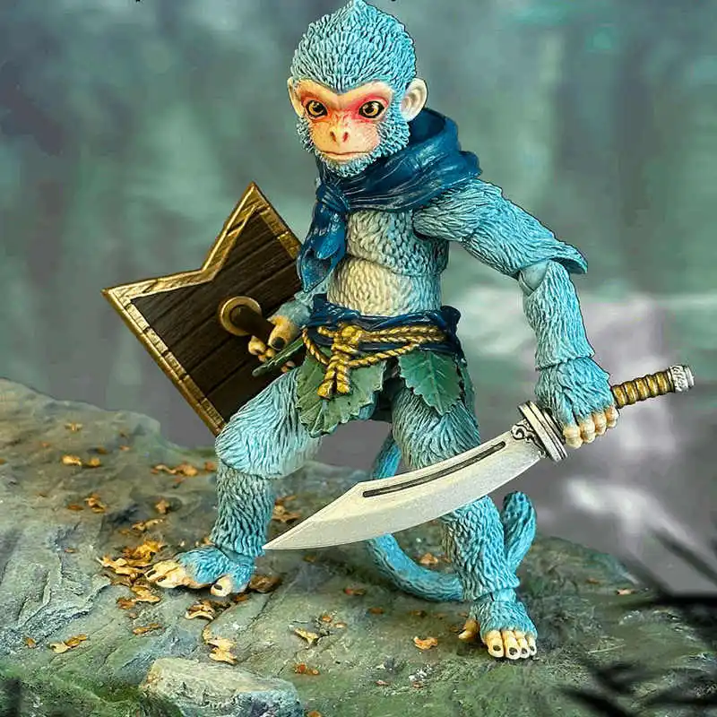 뉴 퓨리 토이즈 1/12 화국 산원숭이 액션 피규어 손오공 장 모델 키티 토이
