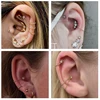 AOEDEJ 9PC 16G Chain Piercing Jewelry Helix Conch Cartilage Piercings Gold Plated Earring Tassel Jewelry Earring Decorate Chains 6