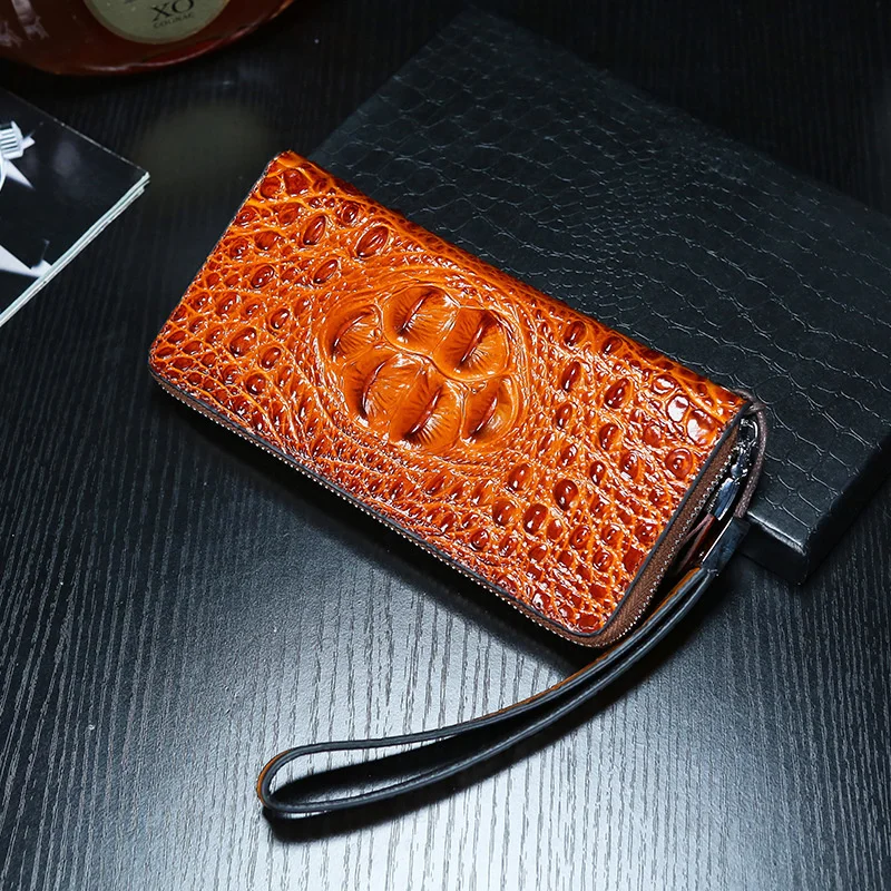 New Design Genuine Leather Men's Purse Large Capacity Fashion Luxury Wallet High Quality Handbag Casual Cozy Clutch Purses