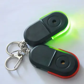 Mini Smart Anti-Lost Key Finder Car Key Locator Keychain with LED Light Whistle Sound Portable Wallet Phone Locator Alarm Sensor 1