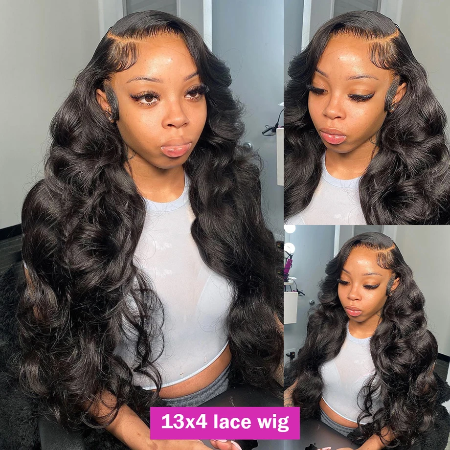 Body Wave Human Hair Wigs 30 40 Inch Lace Front Human Hair Wig 13x4 13x6 Hd Lace Frontal Wig Pre Plucked 360 Lace Front Wig 3