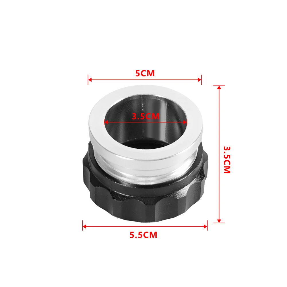 Od 1 "1.5" 2 "3" Aluminium deckel Öltank Schweißnaht auf Einfüll stutzen Kraftstoff Überspannung wassertank Kühler Kühlmittel Kühler Reservoir Kappen – Detail 3