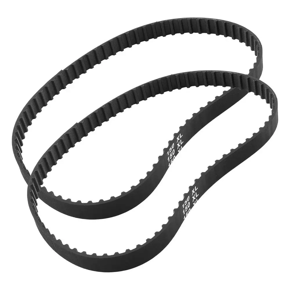 Description Picture 2 of item2Pcs Practical 75 Teeth 150XL Timing Belt Black 10mm Width Drive Transmission Belts Power Tool Accessories
