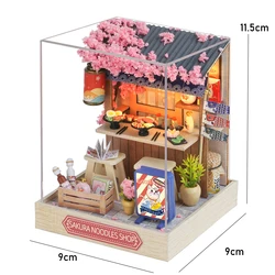 DIY 3D Wooden Mini Dollhouse Puzzle Kit with Furniture - Home and Bedroom Decoration Craft Toy Gift (QT-041  with cover)