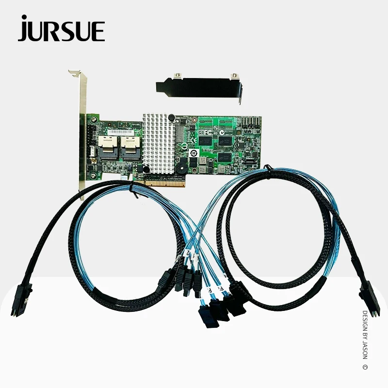 Lsi 92648i Raid Controller Card 6gb Sas Pcie 256m Raid 5 6 Raid Expander Sff8087 To (4)7 pin
