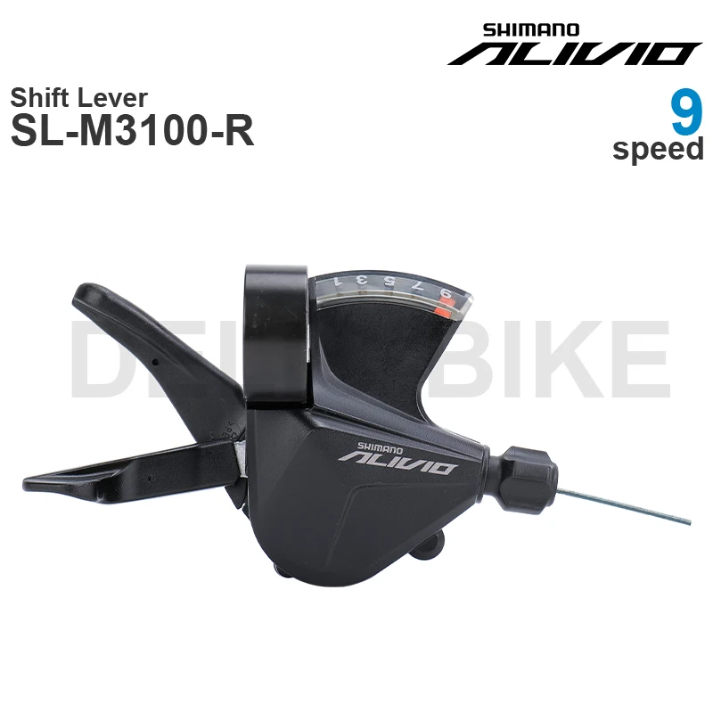 Shimano 9S シフトレバー/Rディレーラーセット　SL-M3100/Alivio+RD-M370-SGS/ALTUS 9速　未使用品 Shimano 9S シフトレバー/Rディレーラーセット SL-M3100/Alivio+